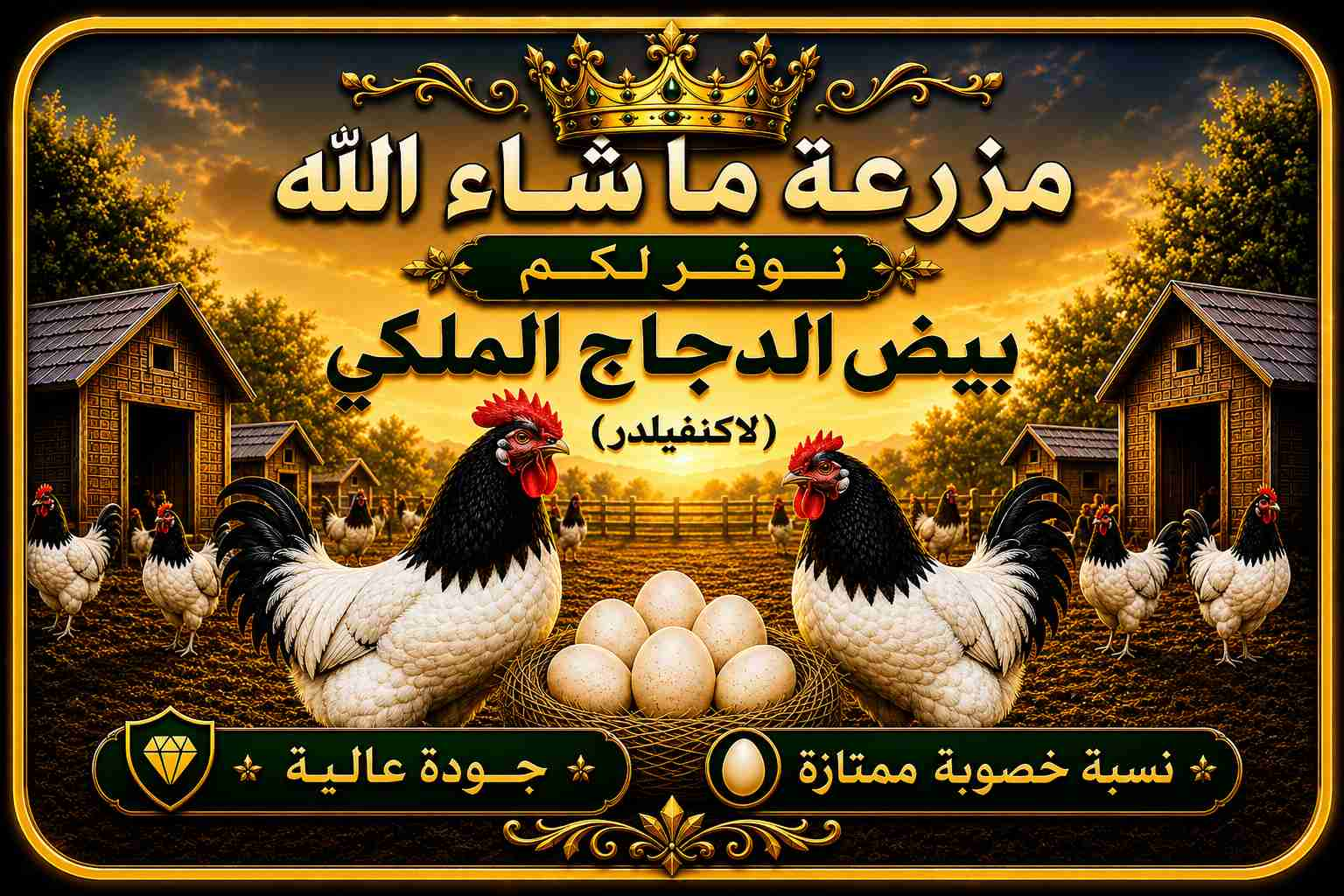 بيض الدجاج الملكي (لاكنفيلدر)