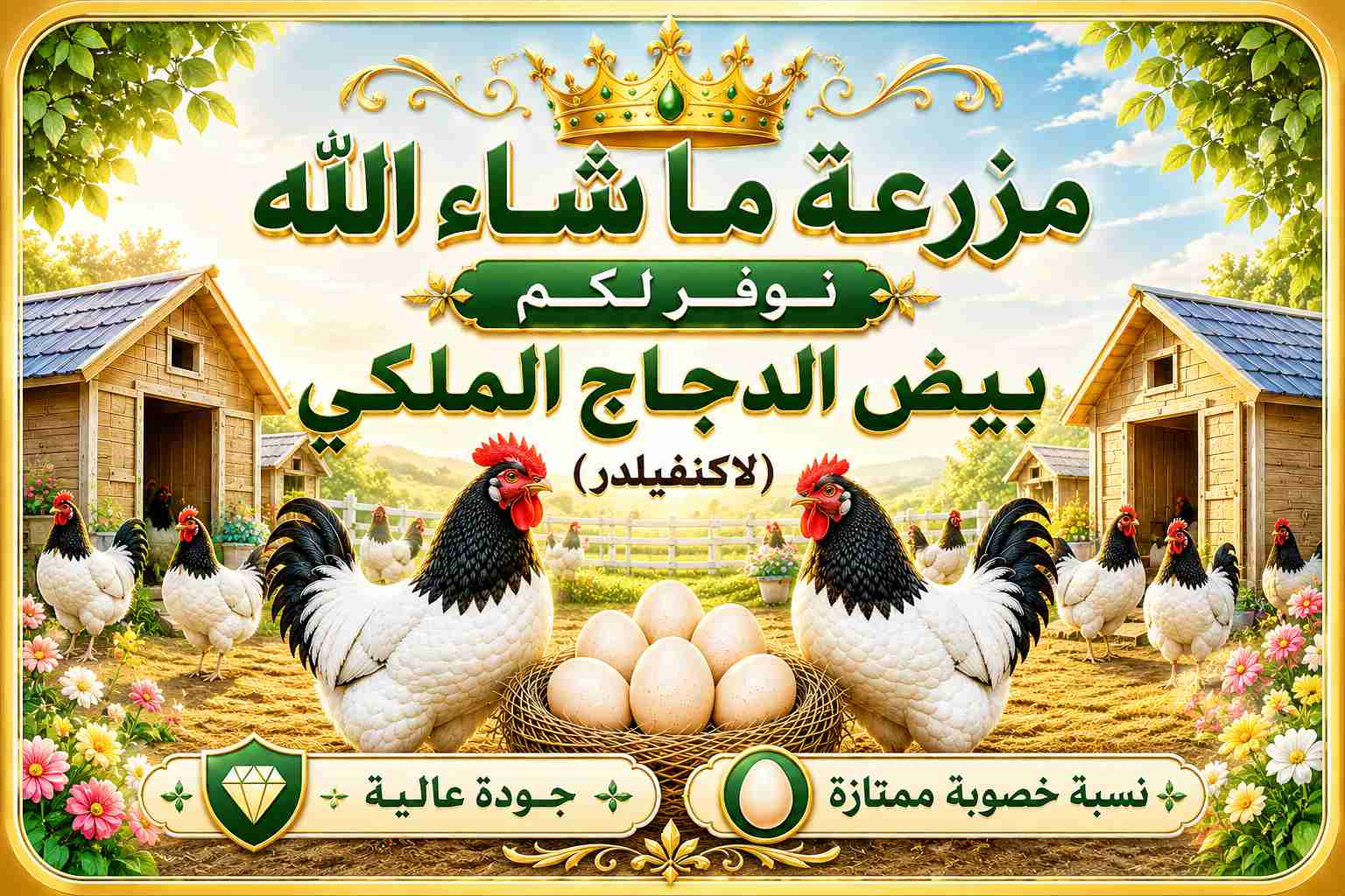 بيض الدجاج الملكي (لاكنفيلدر)